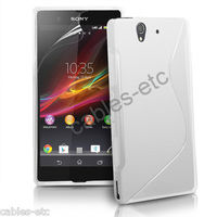 New S Line TPU Soft Silicon Gel Back Case Cover For Sony Xperia Z LT36i - White