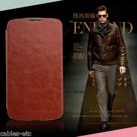 KLD Italian Leather Flip Diary Cover Case For Google LG Nexus 4 E960 - Brown
