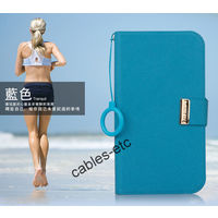 KLD Unique Leather Flip Diary Cover Case For Samsung Galaxy Grand i9082 - Blue