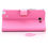 KLD Unique Leather Flip Diary Cover Case For Samsung Galaxy Note 2 N7100 - Pink