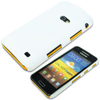 Rubberised Frosted Hard Back Case Cover For Samsung Galaxy Beam i8530 - White