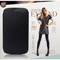 KLD Italian Leather Flip Diary Cover Case For Samsung Galaxy Grand i9082 - Black