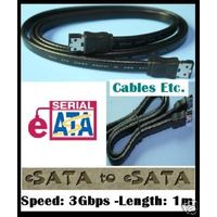 High Speed Shielded e-Sata - eSata Cable 1m -3.0Gbit/s