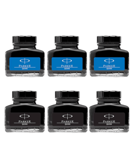 Parker Quink Blue & Black Ink Bottle (Pack of 6)