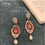 CZ WITH REAL RUBY EARRINGS