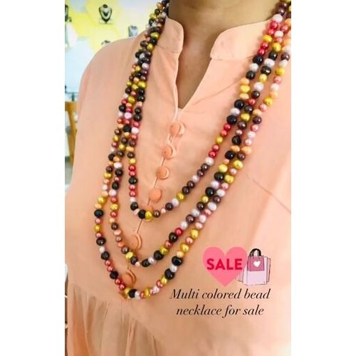 FRESH WATER MULTI PEARL LONG NECKLACE