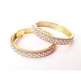 CZ MARQUIS GOLD PLATED BANGLE
