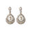 White pearl CZ earrings