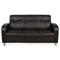 Nilkamal Louisiana 3 Seater Sofa, Dark Brown