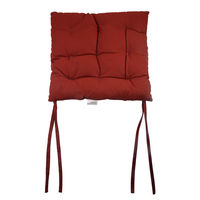 Earthy Masala Solid 40 cm x 40 cm Chair Pad - @home by Nilkamal, Maroon