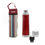 Bergner Stainless Steel Vacuum Flask with Bag - Maroon