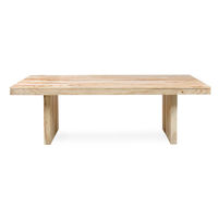 Delmonte 8 Seater Dining Table - @home By Nilkamal, White Natural