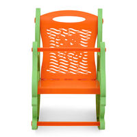 Nilkamal Dolphin Rocker Kids Chair, Pastel Green/Orange
