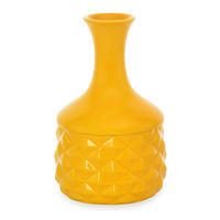 Urban Sunshine 15 cm x 24 cm Embos Vase - @home by Nilkamal, Yellow