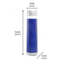 Bergner Stainless Steel 750 ml Vacuum Flask - Blue