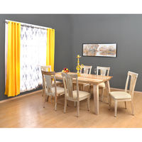 Magix 6 Seater Dining Set - @home by Nilkamal, White Natural