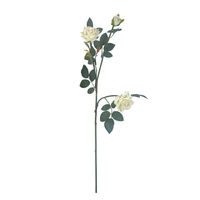 Rose Bush Flower Stick Set of 3 - @home by Nilkamal, White