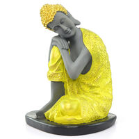 Bodhisatva Prayanam Show Piece - @home Nilkamal,  yellow