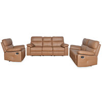 Focus 3+ 2+ 1 Recliner Sofa Set - @home Nilkamal,  brown