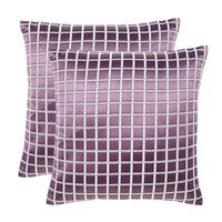 16'x16' Horizion Set of 2 Cushion Covers - @home Nilkamal,  purple
