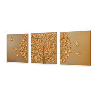 Coral Reed Wall Decor - @home by Nilkamal, Gold