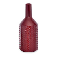 Enchanted Forest 1 Embos vase - @home by Nilkamal, Maroon