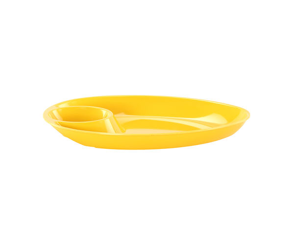 Large Solid Chip and Dip - @home Nilkamal,  yellow