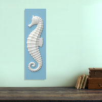 Wall Art Blue Seahorse - @home Nilkamal