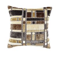 16'x16' Blocks Cushion Cover - @home Nilkamal,  brown