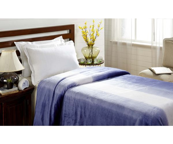 Flannel Single Blanket - @home Nilkamal,  blue