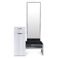 Scoop High Gloss Dresser with Mirror - @home By Nilkamal, White