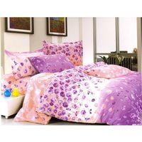 Double Bed sheet Camay Rosebuds - @home Nilkamal,  purple