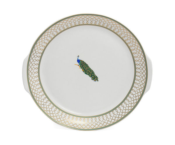 Georgian Peacock Rice Plate - @home Nilkamal