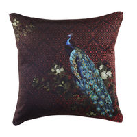 Enchanted Cushion Cover 12X12 - @home Nilkamal,  red