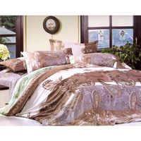 Double Bed sheet Camay Paisley - @home Nilkamal,  brown