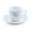 Grace Cup & Saucer Set of 6 - @home by Nilkamal, White