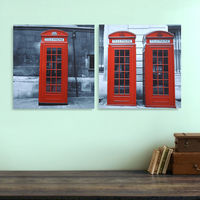Telephone booth Set of 2 Painting - @home Nilkamal