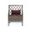 Miraya 1 Seater Sofa - @home by Nilkamal, silver and grey