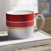 Engraved Red Coffee Cup Set Of 2 - @home Nilkamal