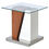 Tectona Side Table - @home By Nilkamal, Ivory & Walnut