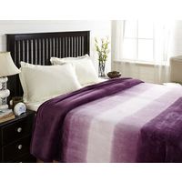Flannel Double Blanket - @home Nilkamal,  purple