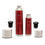 Bergner Flask Vaccum Set Of 2 - Red