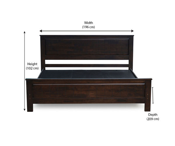 King Bed Cosmo - @home by Nilkamal,  walnut