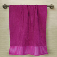 Tangerine Plum Pleasures Bath Towel,  purple