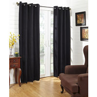44'x84' Moushi Door Curtain - @home Nilkamal,  black