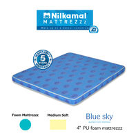 Nilkamal 4" Economy Foam Mattress, 75x36x4,  blue