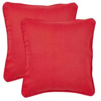 12'x12' Outblush Set of 2 Cushion Covers - @home Nilkamal,  red