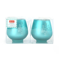 Ambient Votive Bowl Set of 2 Giftset - @home by Nilkamal, Sea Green