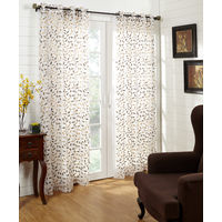 44'x84' Tendril Single Door Curtain - @home Nilkamal,  brown
