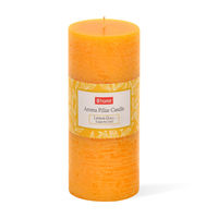 Lemon Large Pillar Candle - @home by Nilkamal, Yellow